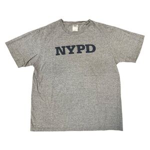 4/$25 NYPD Logo Graphic T-Shirt Officially Licensed Women’s Medium Gray Blue